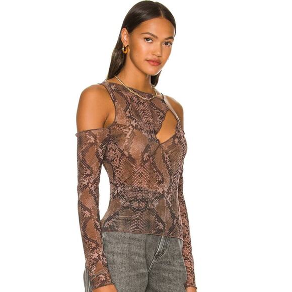 Revolve H:ours Zarayah Top in Acid Snake NWT Size Small - Picture 2 of 3